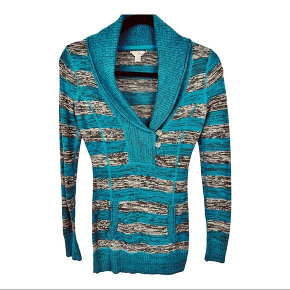 GUESS Cotton Striped Sweater - Picture 1 of 9